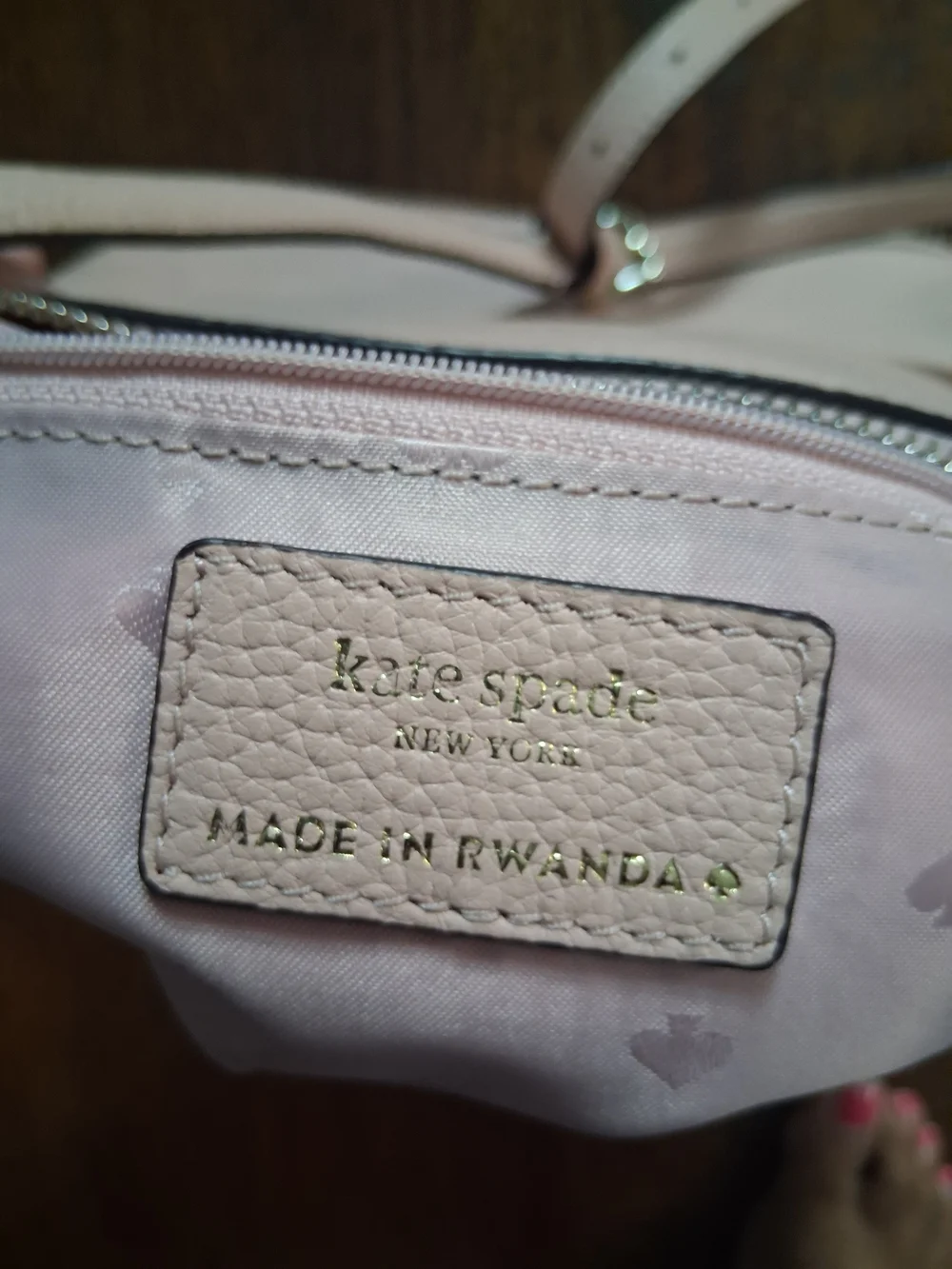 Kate Spade- Leather Crossbody Bag in Light Pink